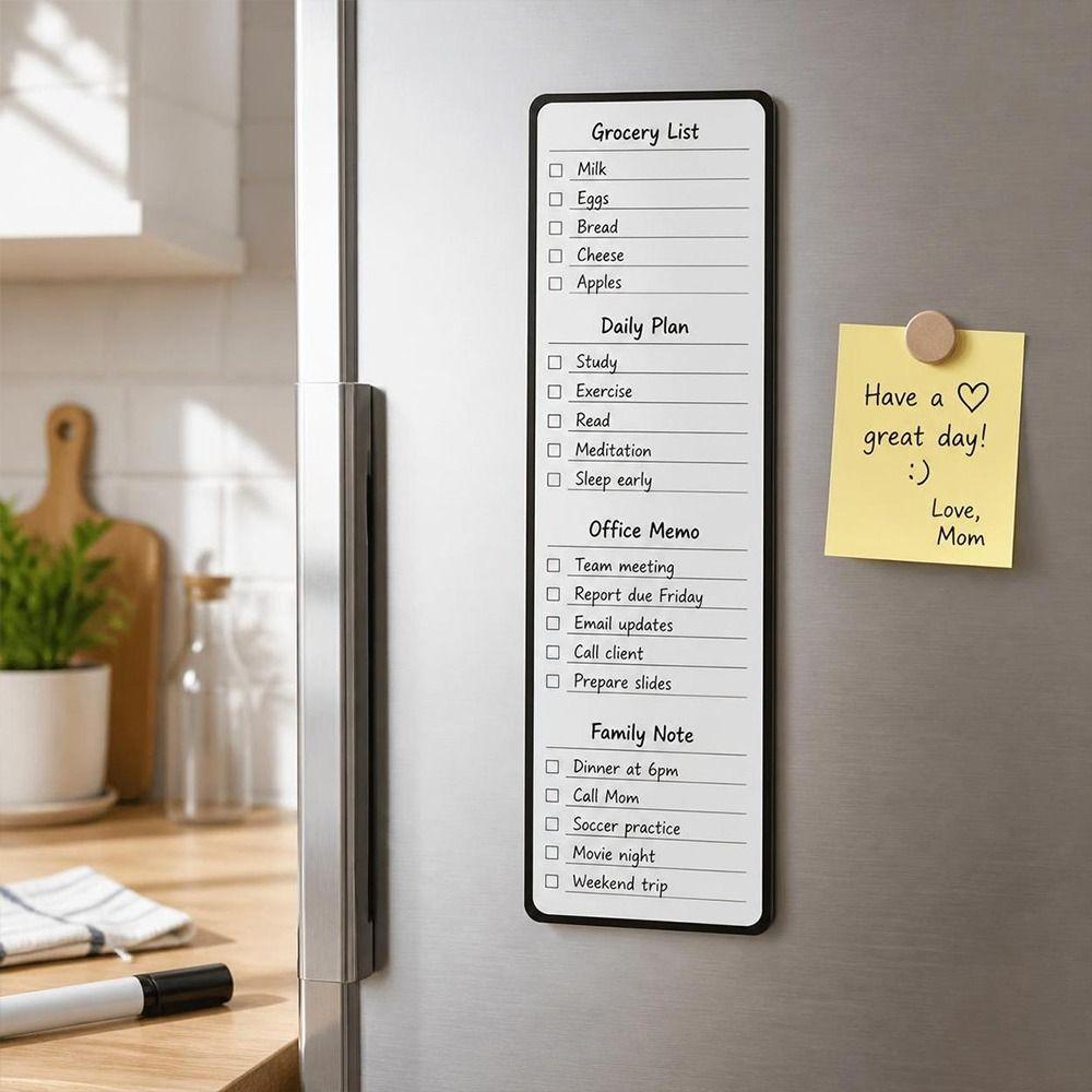 Magnetic Checklist Board Dry Erase To Do List Memo Board Schedule Planner Magnet  Home Kitchen