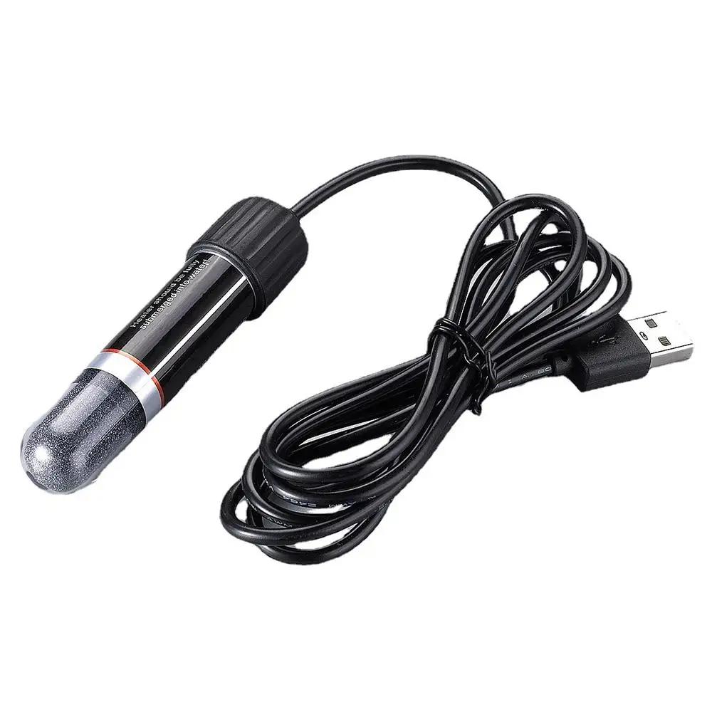 USB Mini Fish Tank Heating Rod Adjustable Temperature Heater Heating Rod Tank Household Thermostat Household Accessories Fi M2X5