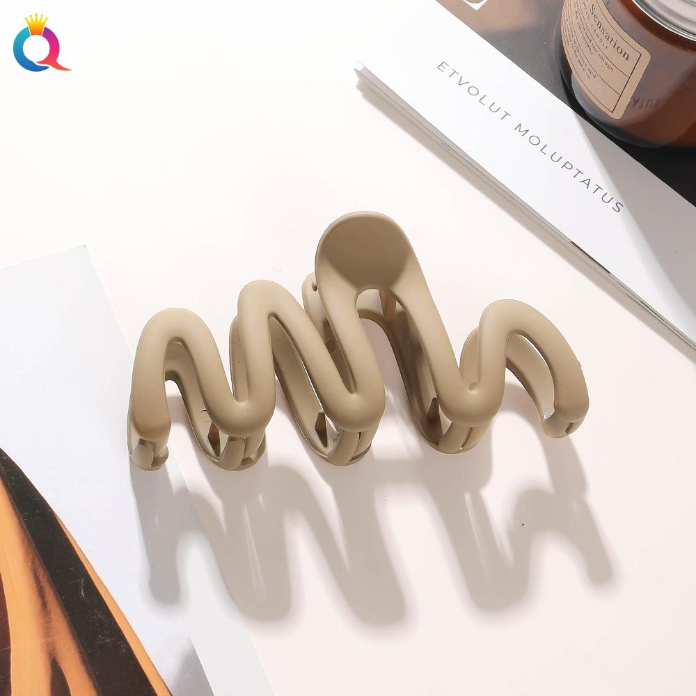 

Цветная заколка для волос с волнистым кончиком Заколка для волос Заколка для волос Updo Заколка-акула Аксессуары для волос 1pc