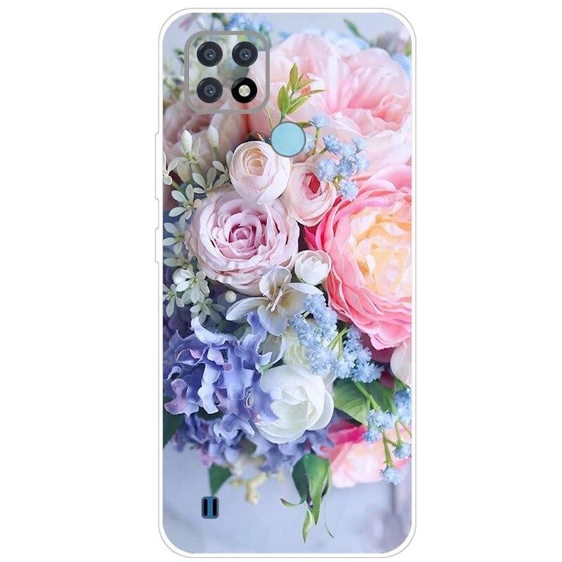 Realme C21 Hülle 6.5'' Klar Silikon Fudnas Weiche TPU Hülle Für Realmi C21 2021 Hülle C 21 Handyhüllen Rückseite RealmeC21 Bumper