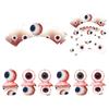 Halloween Eyeball Theme Party Supplies Set Scary Disposable Tableware Kit Plates/Napkins/Banner/Tablecloth Decor All-in-One Pack
