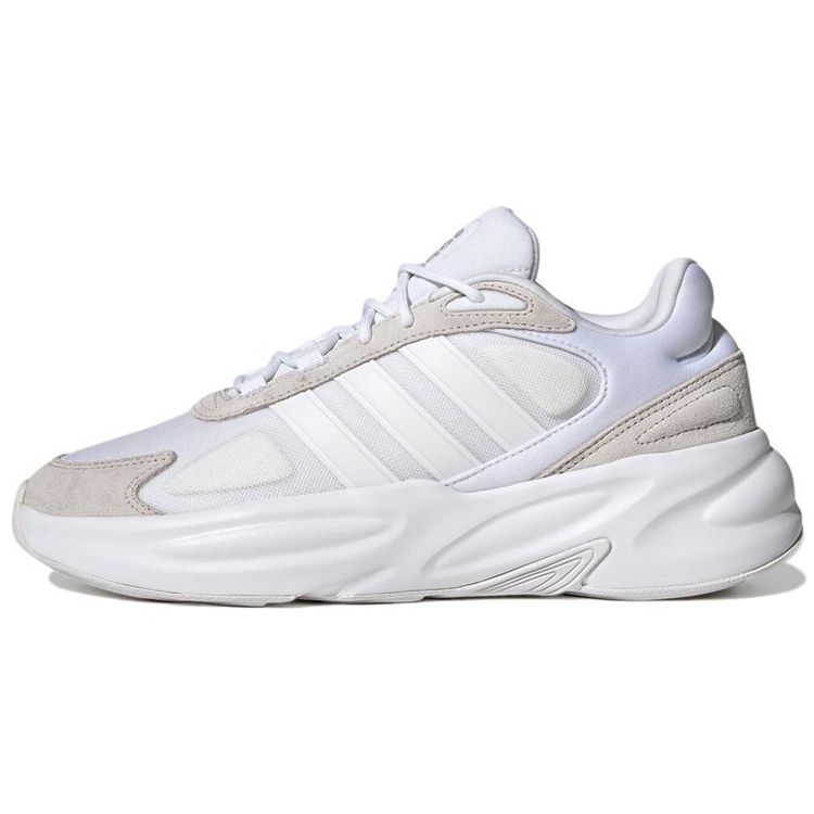 Adidas Neo Ozelle Lace-Up Flat Sneakers Unisex Sneakers White Brown GX4691