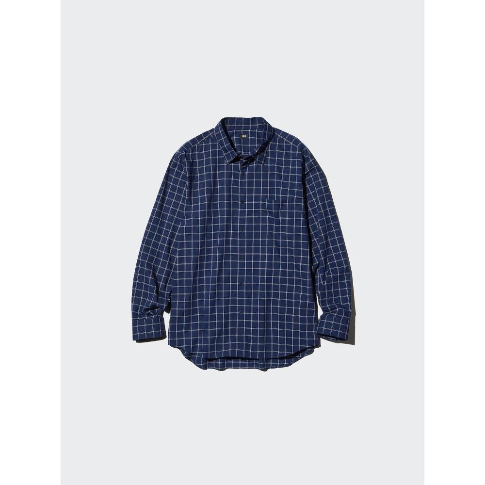 Uniqlo Broadcloth Shirt  Long Sleeve Regular Color  Check B