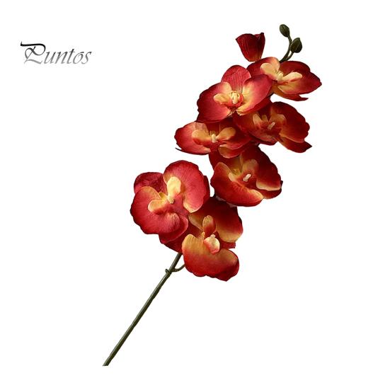 Orhidee artificiale, flori de mătase, realistă, pentru petrecere de nuntă, birou, centru de masă, decorare pentru ramură florală artificială Phalaenopsis