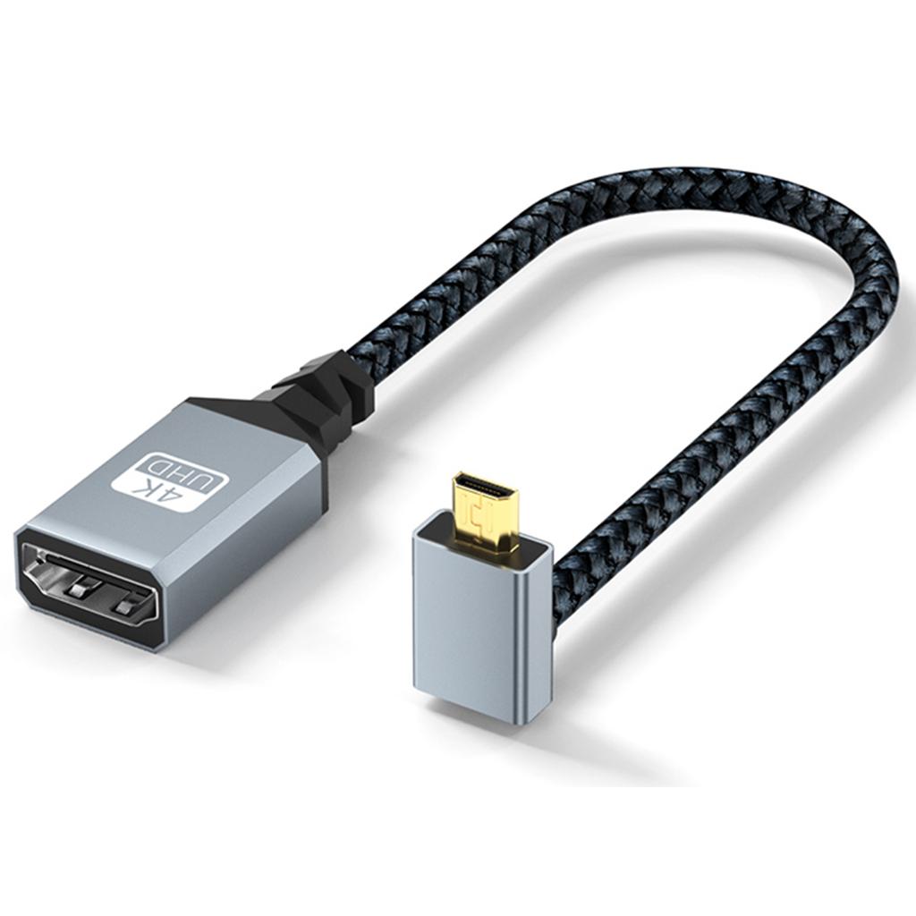 4K60hz Video Cord Micro HDMI to HDMI Cable 3840x2160P for Video Streaming Line Extension 3840x2160P