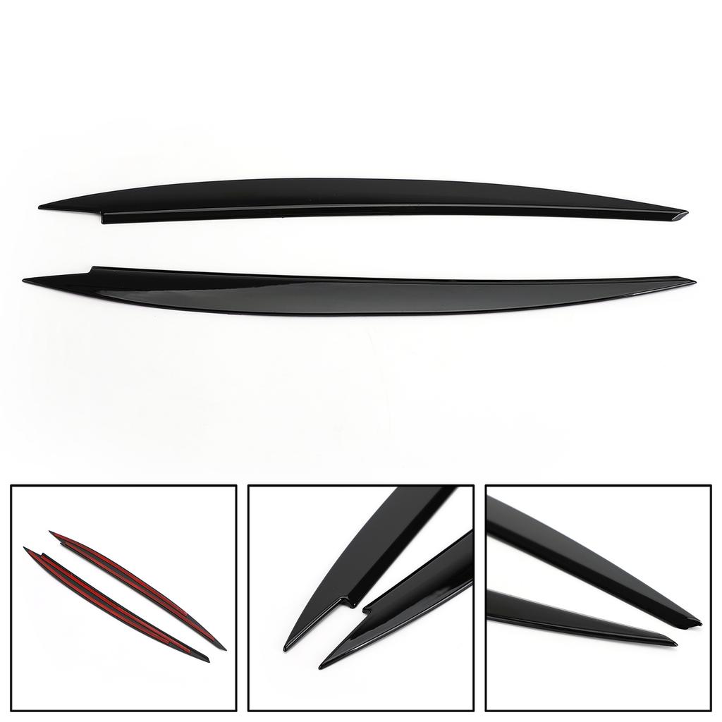 Frontscheinwerfer Augenlid Augenbrauen Abdeckung Zierleiste Schwarz Für VW Golf MK7 Golf R GTI GTD