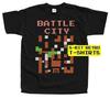 Unisex Shirt Cotton Oversize Large Size Battle City STAGE SCREEN V1 NES GAME  T   COTTON