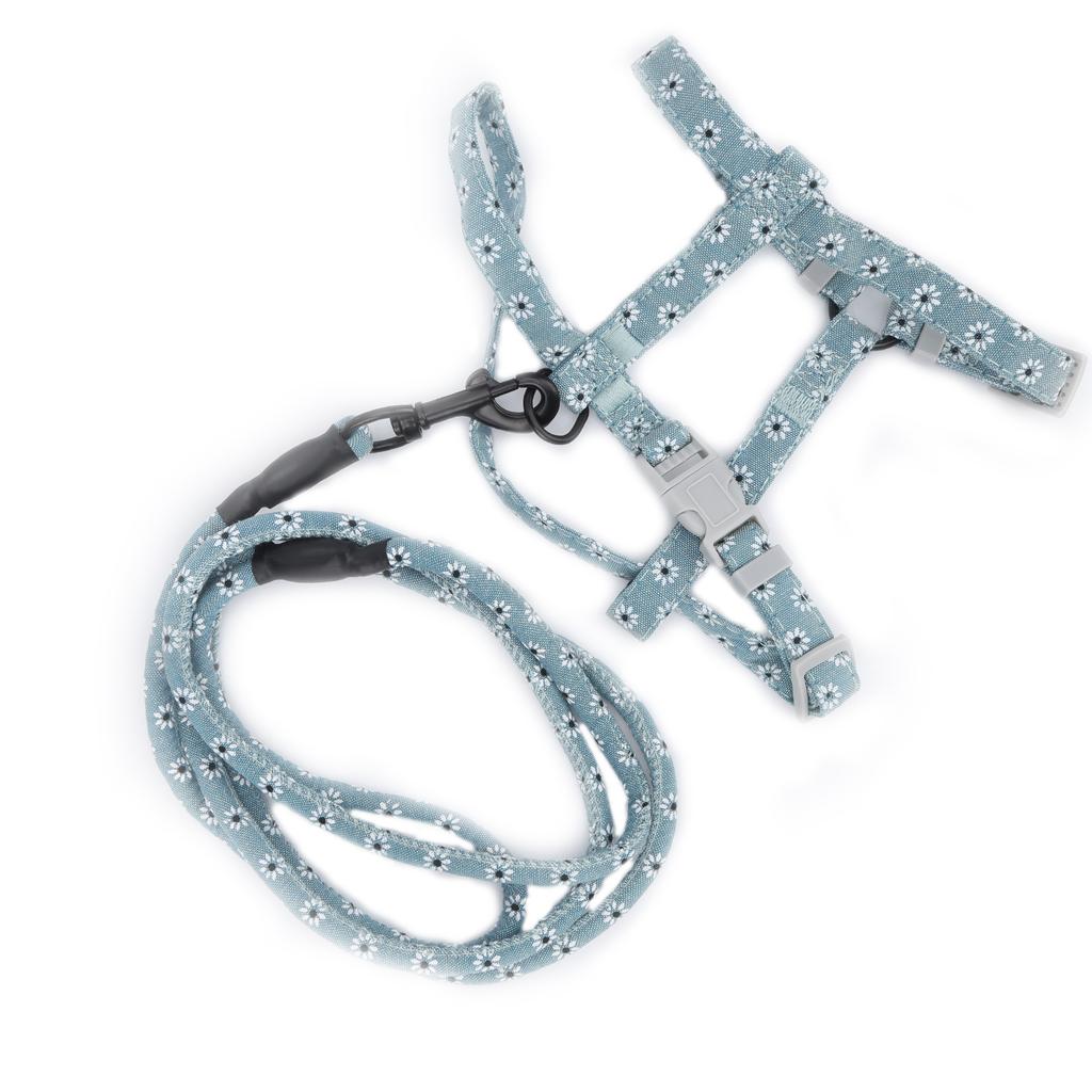 JapaneseStyle Cat Adjustable Harness Leash Set Chest Back Traction Cat Walking Rope