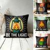 Be The Light Cushion Cover Double-Sided Plush Sofa Cushion Covers Organic Breathable Invisible Zipper