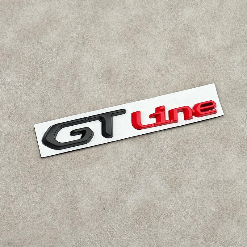 3D Metal GT Logo GT Line Badge Car Rear Trunk Sticker Emblem For Peugeot 308 407 106 205 206 208 108 406 408 306 Accessories