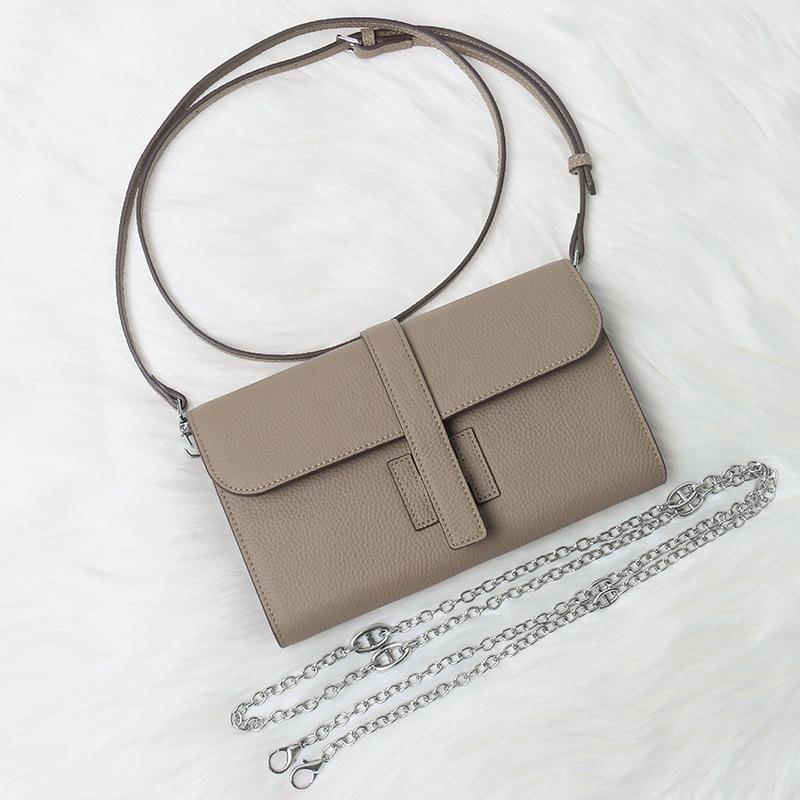 Pierwsza warstwa skóry bydlęcej długi damski portfel nowy świński nosek wielofunkcyjna torebka skórzany portfel