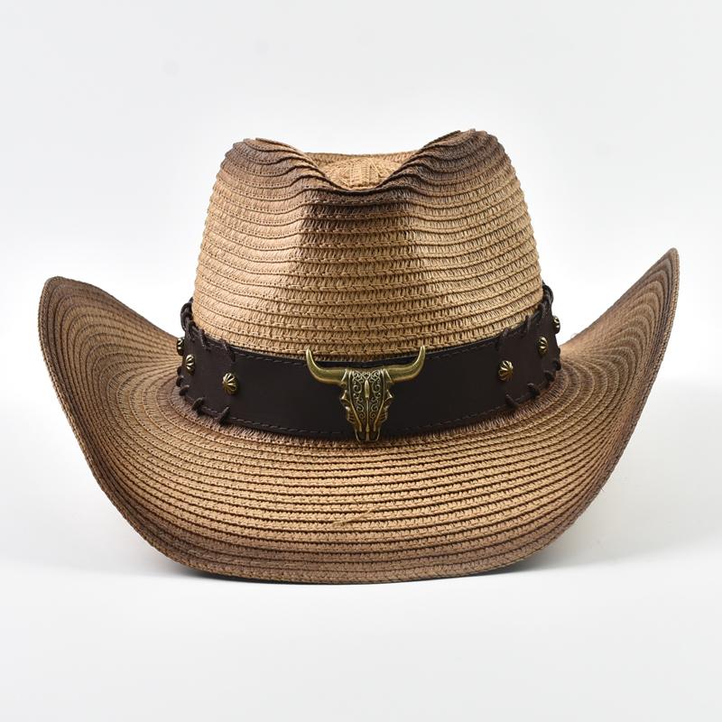 

Panama Straw Hat For Men Women Summer Foldable Windproof Rope Beach Sun Hats Western Style Travel Cowgirl Hat Can Be Adjusted хакі