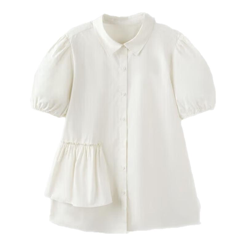Mini Balabala Girls Short-Sleeve Doll Collar T-Shirt (Mother-Daughter Style) 160