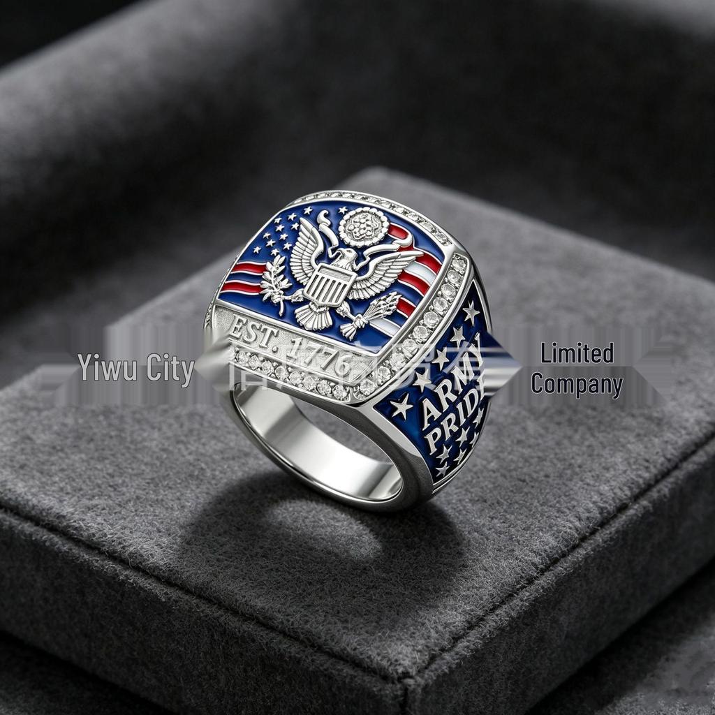 Patriotic American Champion Ring