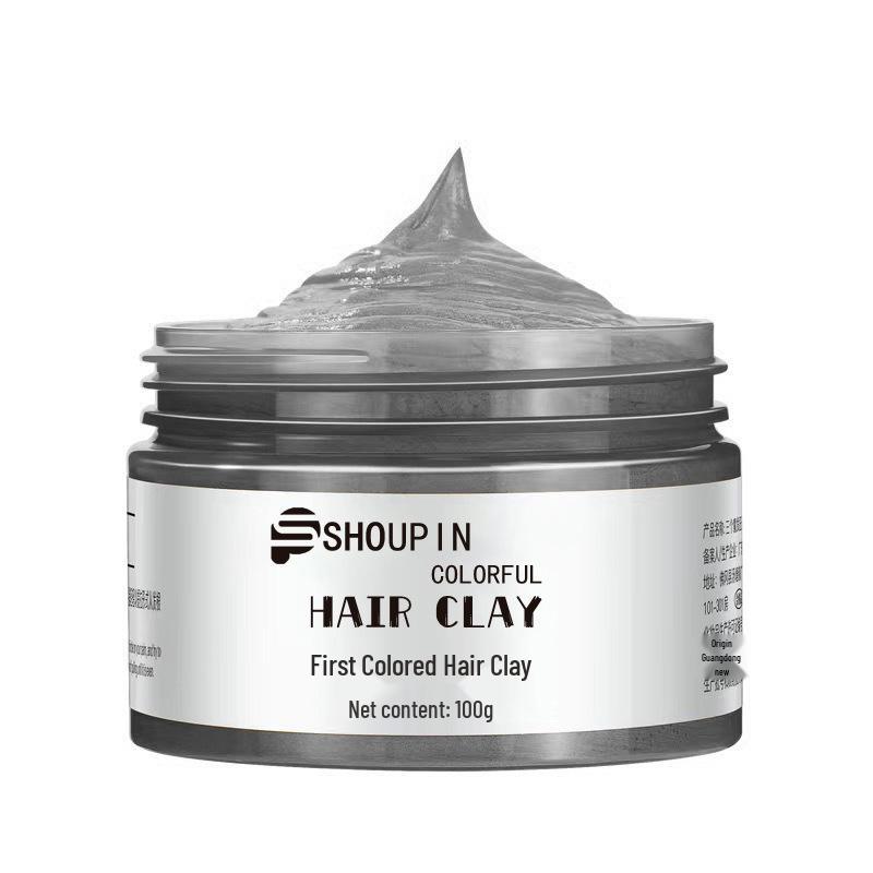 Grandma Grey Hair Clay: Silver & Blue Hair Wax for Men & Women – Multi-color Options Available