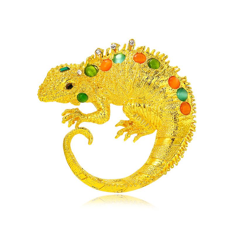 Vintage Animal Lizard Accessories Chameleon Brooch