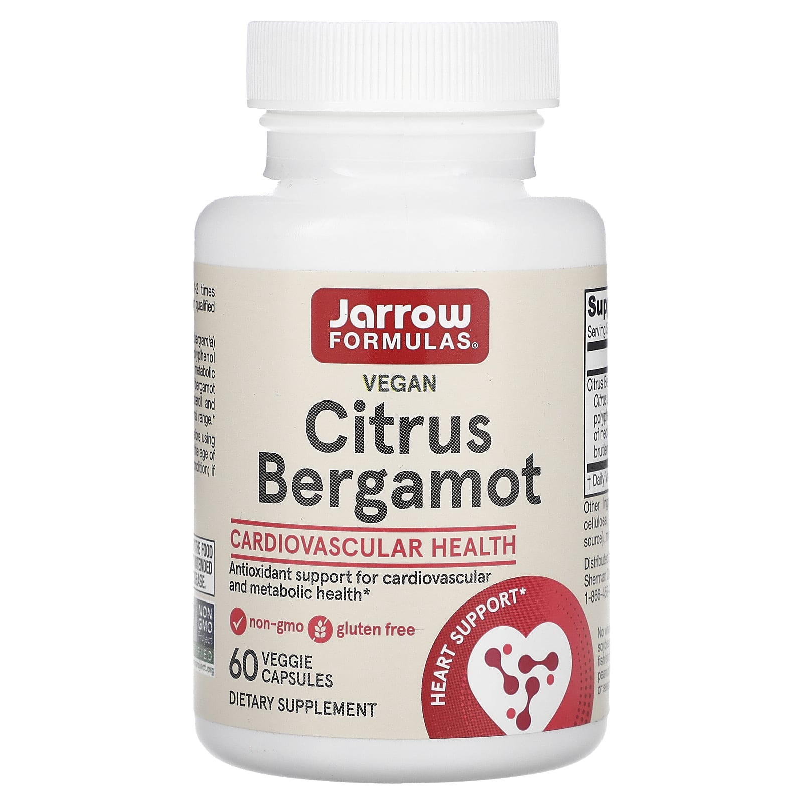 

Vegan Citrus Bergamot, Veggie Capsules 60 (500Mg per Capsule)