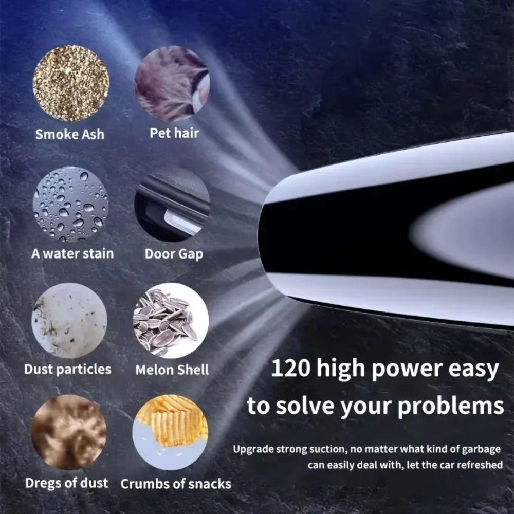 Dry Wet Dual Use Car Vacuum Cleaner High Power Car Interior Vacuum Car Accessories  Automobile