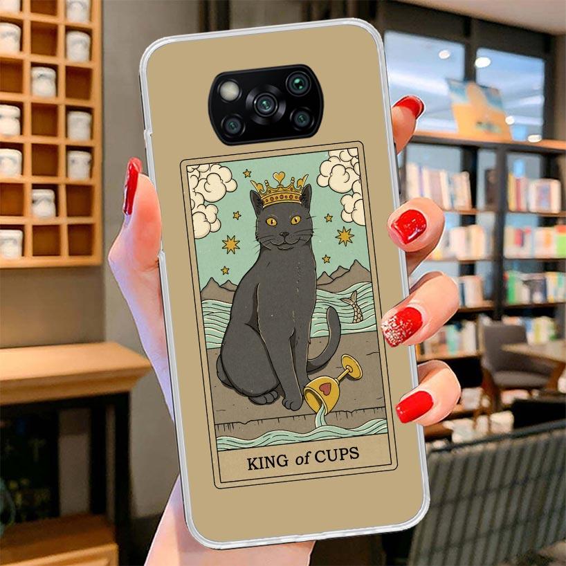 Tarot Card Cute Art Cats Cover Phone Case For Xiaomi Poco F7 Ultra X7 X6 X5 Pro M7 Redmi 15C 15 13C 13 12C 12 10C 10 9A 9C 9T 9