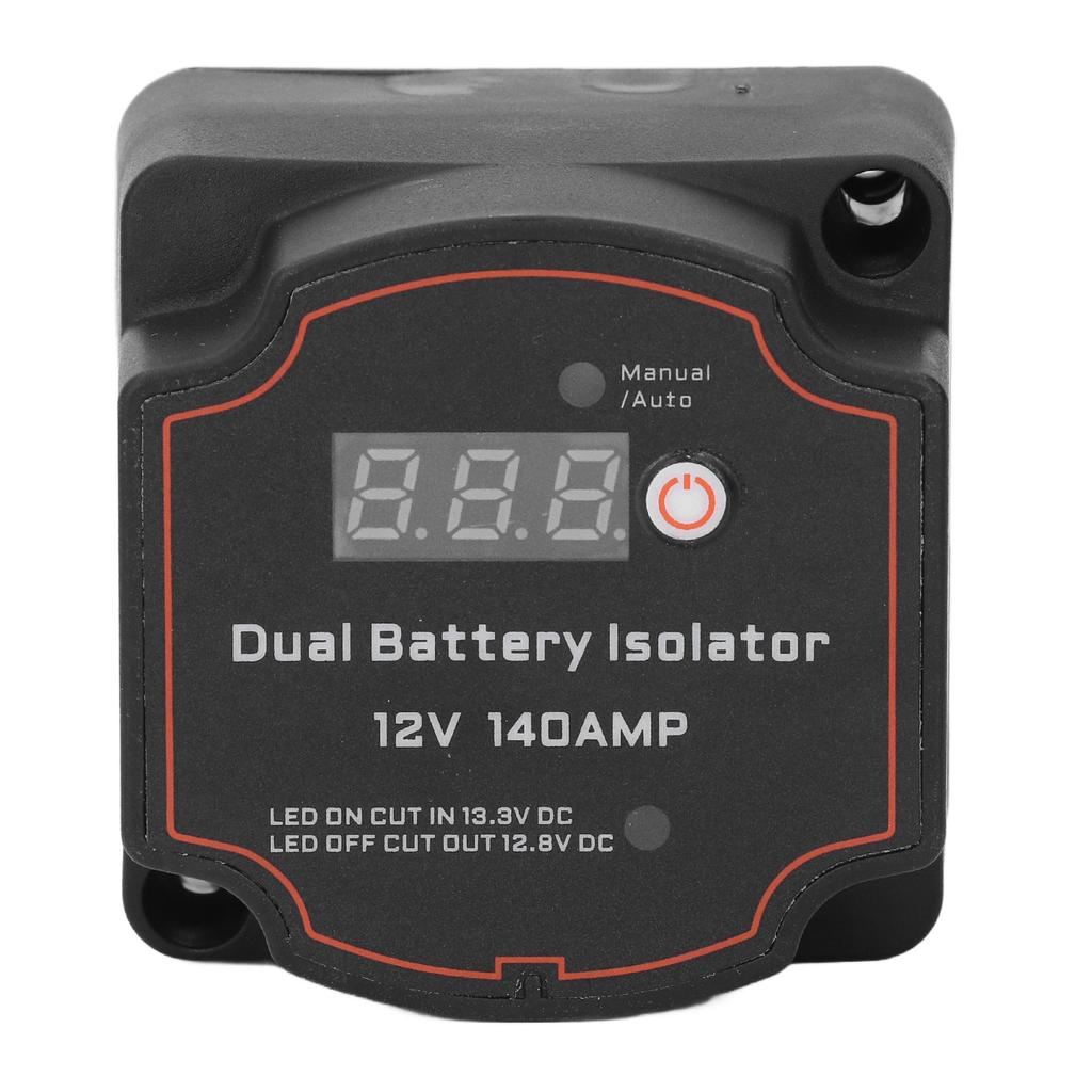 3.0m Dual Batterie Isolator DC12V 140A Manuell Auto Modus LED Bildschirm VSR Split Laderelais Kit für