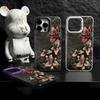 Vintage pink lily Pattern Phone Case For iPhone 17 Pro Max 16 15 Pro 14 13 Mini 12 11 XR XS 17Air Plus Hard Matte Cover