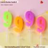 Gold Number Birthday Candles - Cartoon Cake Decorations for Kids' Parties