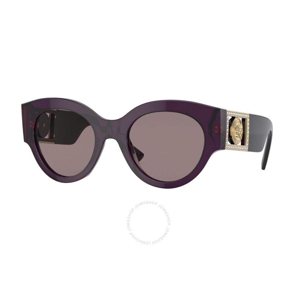 

Versace Purple Brown Oval Ladies Sunglasses VE4438B 53847N 52