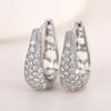 Exquisite Fashion Micro Shop Zircon U-Shaped Earrings Girl Wedding Valentine'S Day Gift Jewelry Pendant Wholesale