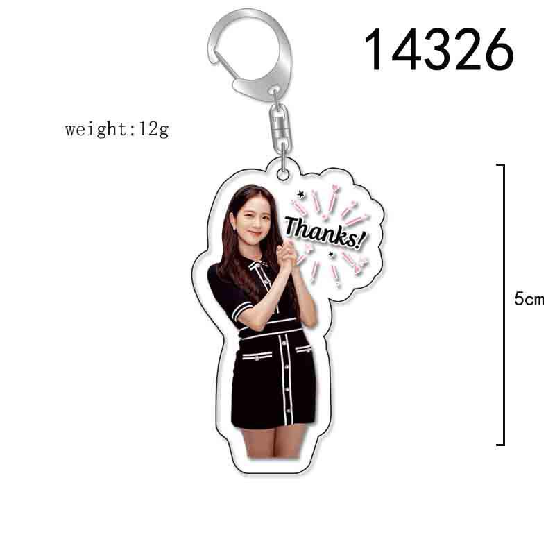BLACKPINK Acrylic Double-Sided Keychain: Lisa, Jisoo, Jennie, Rosé