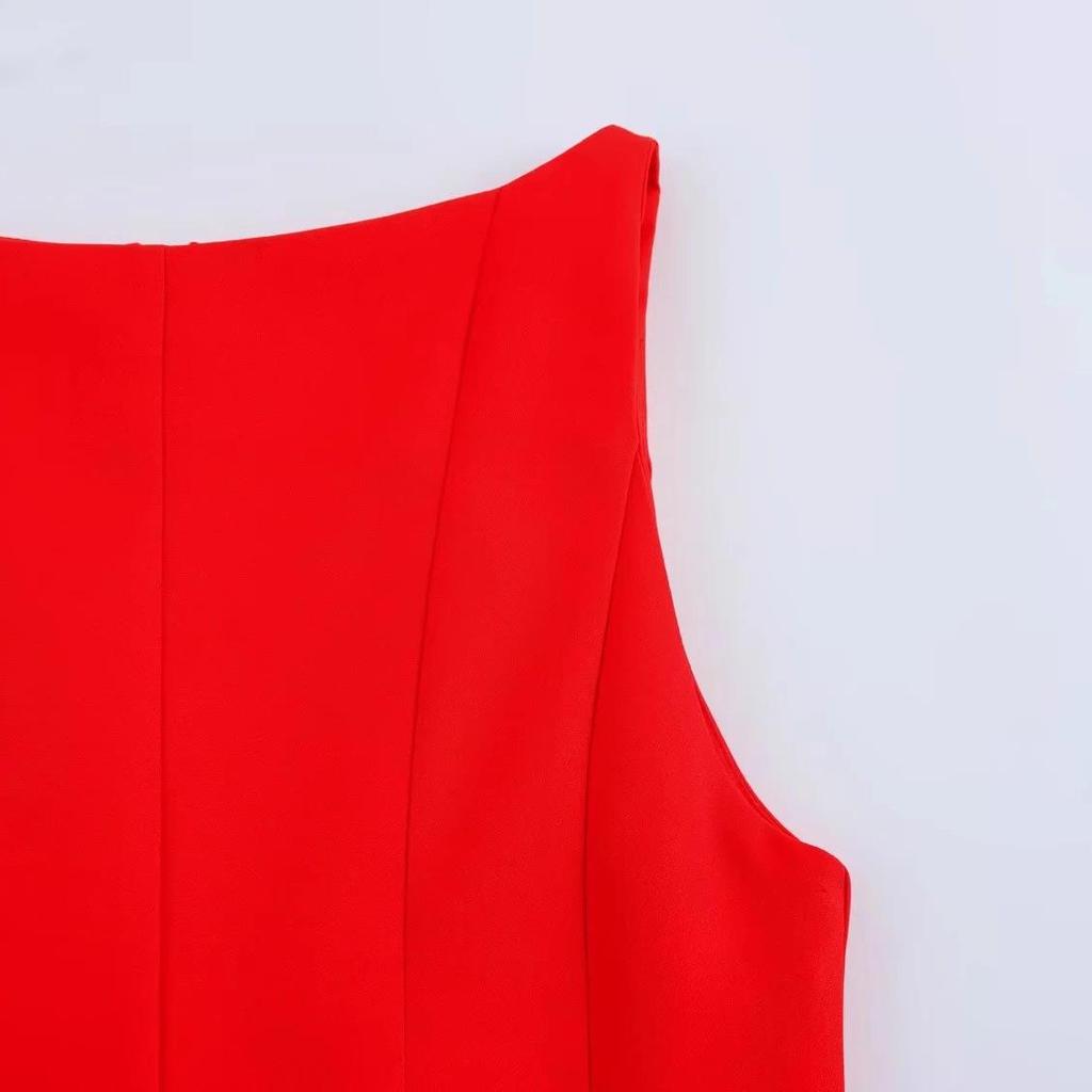 2025 Spring Women's European & American Style Wide-Hem Short Dress