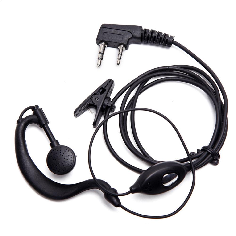 In-ear Earpiece Ear Hook Earphone 2 Pin Ear-hook Headset Covert Acoustic Tube For UV-5R BF-888S Walkie Talkie Radio Accessory