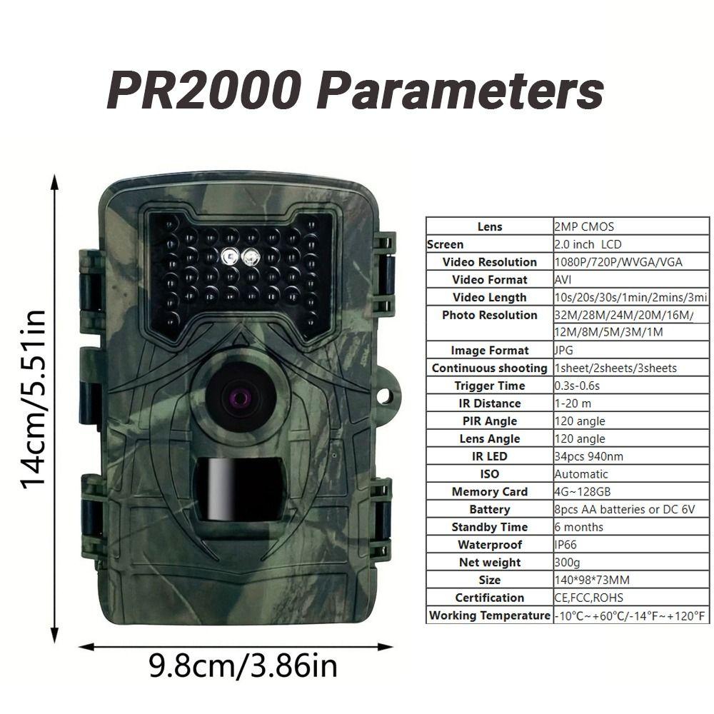 Automatic Infrared Trail Track Camera Motion Activated Wildlife Camera  Home Monitoring