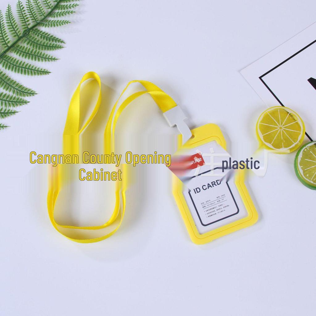 Double-Sided Transparent Colored ID Badge Holder Sleeve