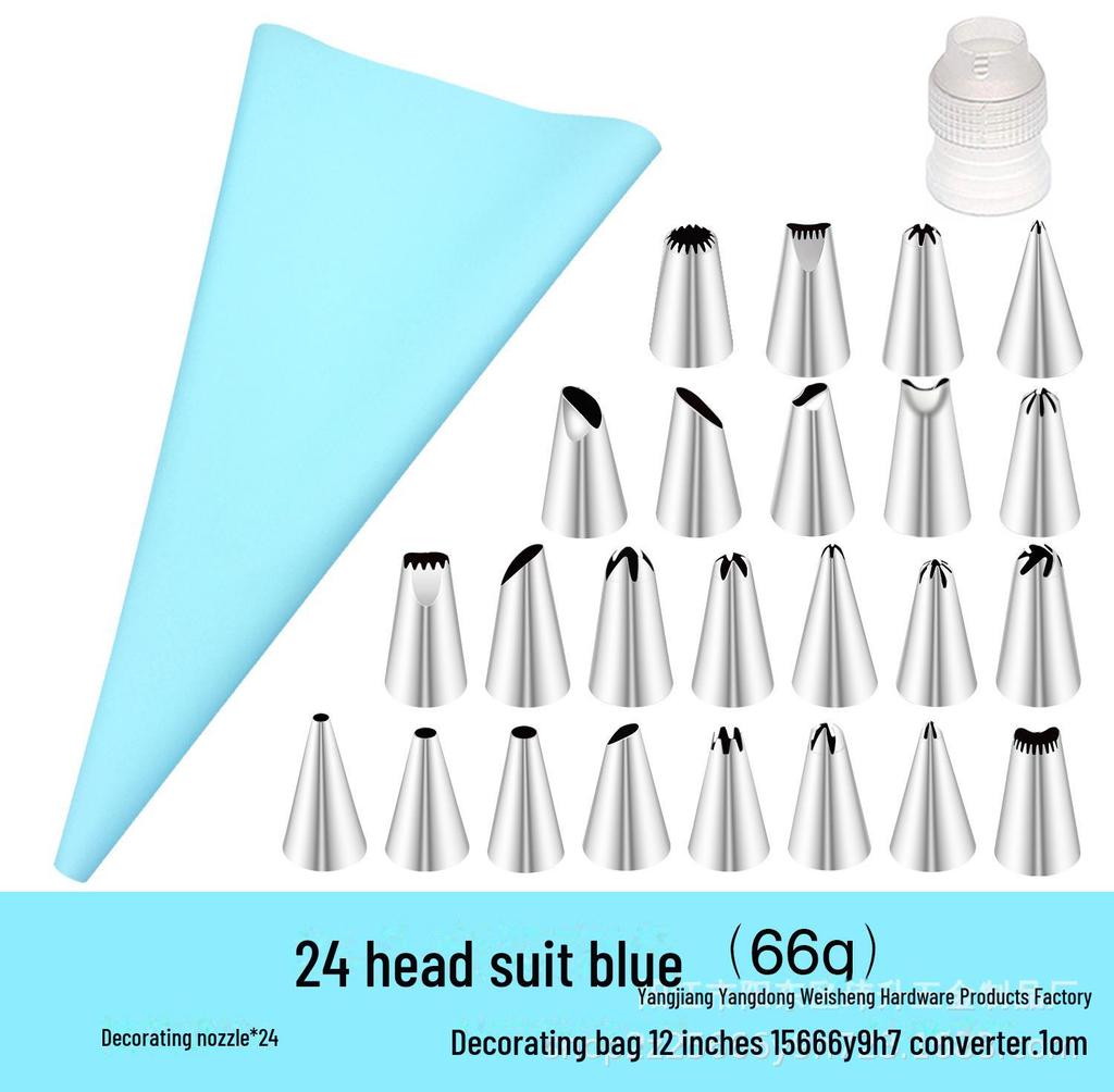 Stainless Steel Cake Decorating Nozzle Set with EVA Bag