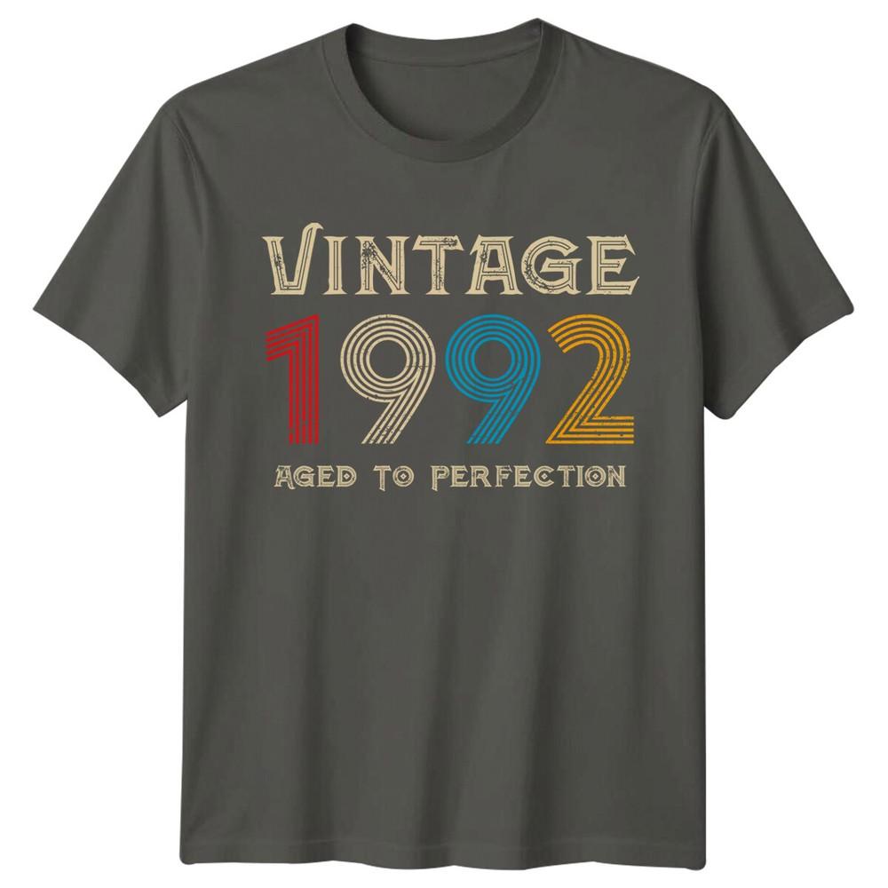 Vintage 1992 Unisexs T Shirt 34th Birthday Gift Aged To Perfection