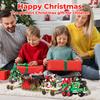 Christmas Train Building Block Set, 806 Pieces, 4 Packs With 24 Changes, Surprise Christmas Building Toys, Christmas Train, Christmas Gift