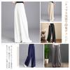 Blend Straight Long Pants with Casual Perfect for and Unique Ethnic Loose Solid for Adults and and Fall [F8eight] Cotton-Linen Pants, Pockets,