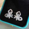 Fashion Copper Alloy Zircon Jewellery Drop Earrings For Women Wedding Party Gifts