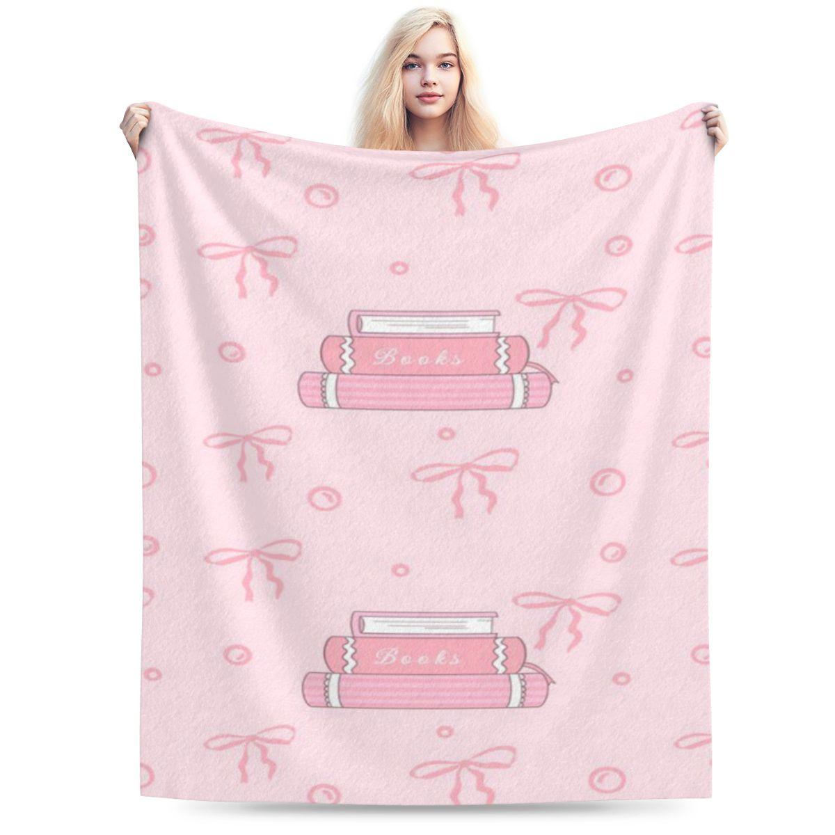 Pink Books Custom Comfortable Party An UltraSoft Micro Fleece Blanket 75x100cm 30x40in