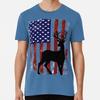 Deer Hunter And Flag Size S To 5XL Made In the USA TShirt Unisex T-Shirt