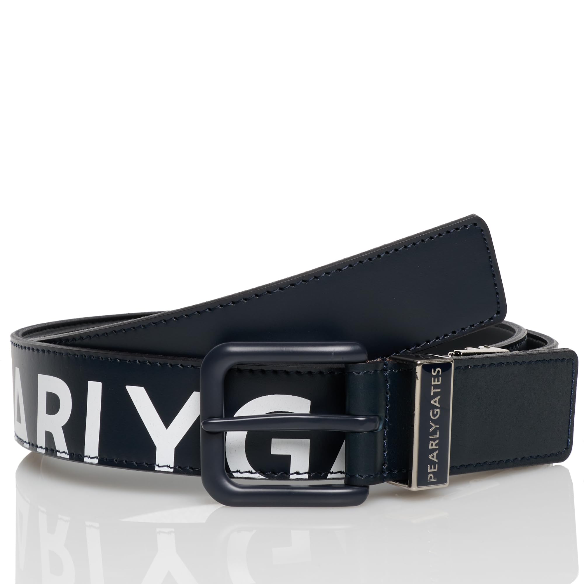 

Кожаный ремень для гольфа L [PEARLY GATES] Мужской (Логотип бренда) / / 053-4282801 120_Темно-синий