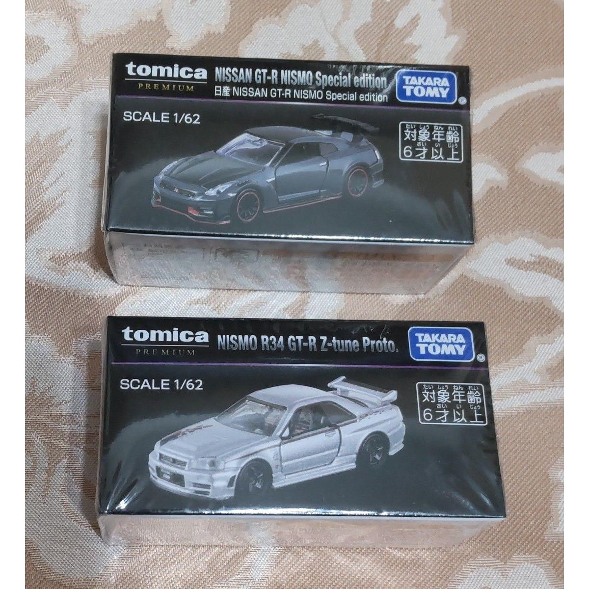 Использованные Новое Шоу Мобильности Tomica Premium Nissan GT-R NISMO R34 Z-tune Специальное Издание 2 шт.