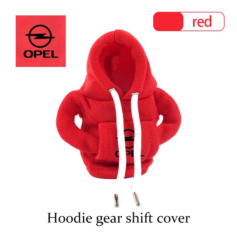 Car Logo Gear Shift Knob Cover Hoodie Manual Gear Sweatshirt Decoration For Opel ADAM ASTRA J K CORSA E INSIGNIA MOKKA VIVA kcz423