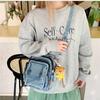 Retro Washed Old Denim Mini Messenger Bag
