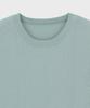 BASIC HOUSE Uni Cotton Round Neck Short Sleeve Knit Mint Lwkt3101