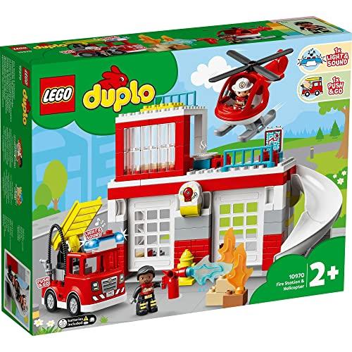 LEGO Duplo Duplo City Firefighter Helicopter 10970 Toy Block Present Infant Baby Firefighter Helicopter Boys Girls 2 years old and up