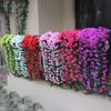 Artificial Flowers Long Vine Violets Home Wedding Outdoor Garden Arch Decorations Christmas Potting Pavilion Accessories
