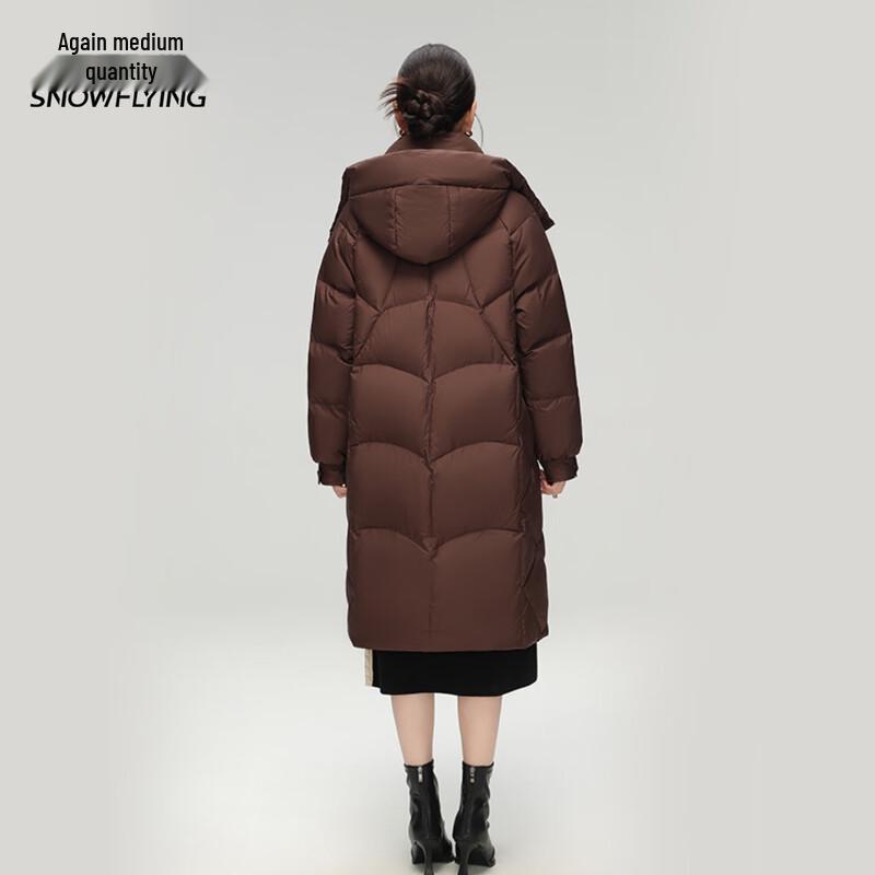 Xuezhongfei Women's Long Hooded Winter Down Jacket