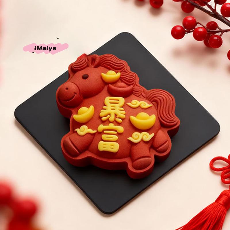 Cartoon Silicone Horse Mold - Multifunctional Baking Tool for Pudding Jelly Mousse Chocolate Ice Cubes DIY Craft Dessert Maker