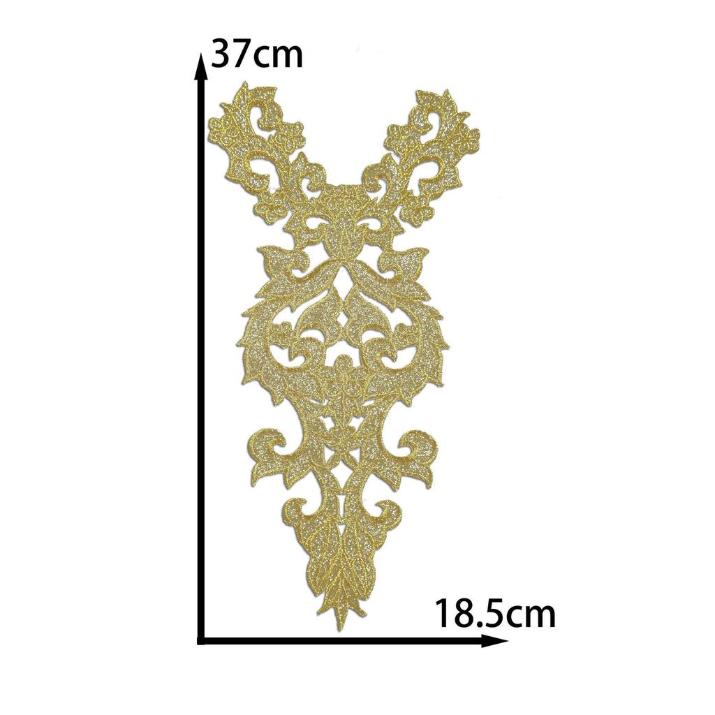 Honeysuckle Pattern Cloth Sticker Clothing Performance Dress Diy Handmade Clothing Accessories Decorative Patch Hot Stamping Decal Embroidery